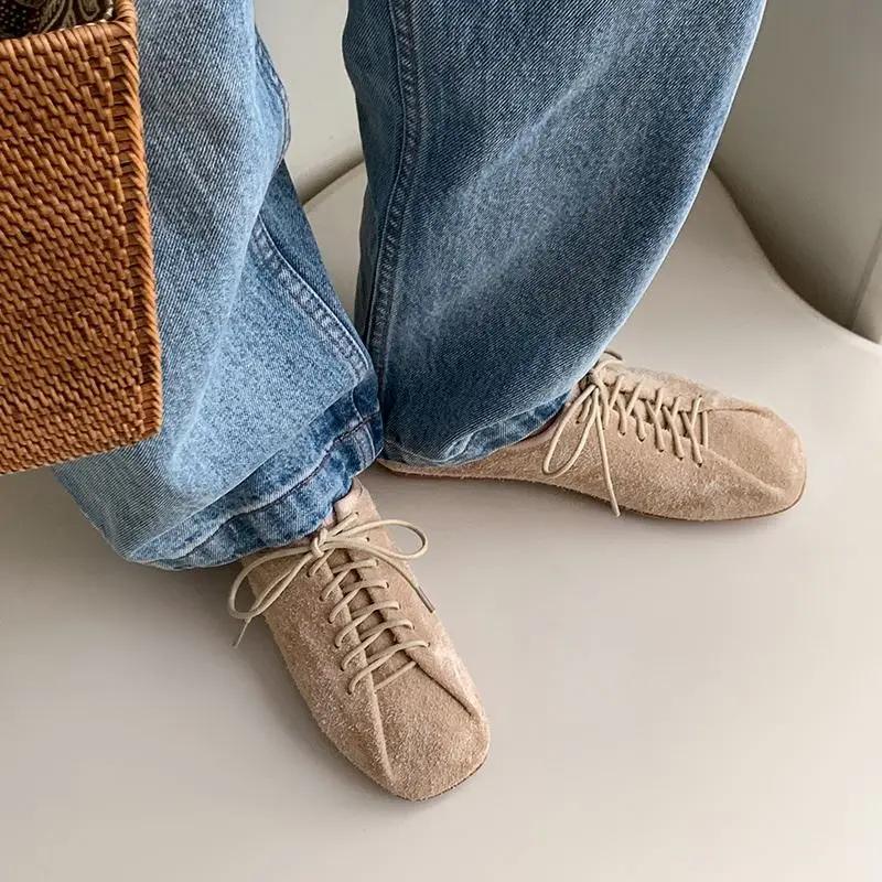 MORAZORA 2026 nouvelle vache daim cuir femmes baskets à lacets mode chaussures plates de haute quali