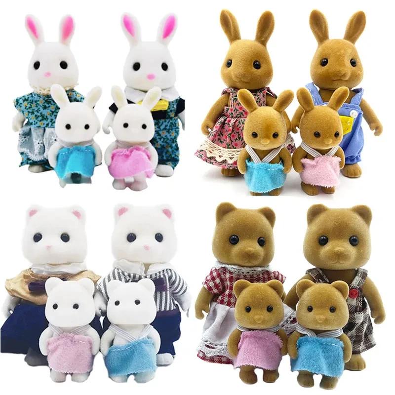Famille d'animaux de la forêt 1_12 Accessoires pour maison de poupée Mini_yythk