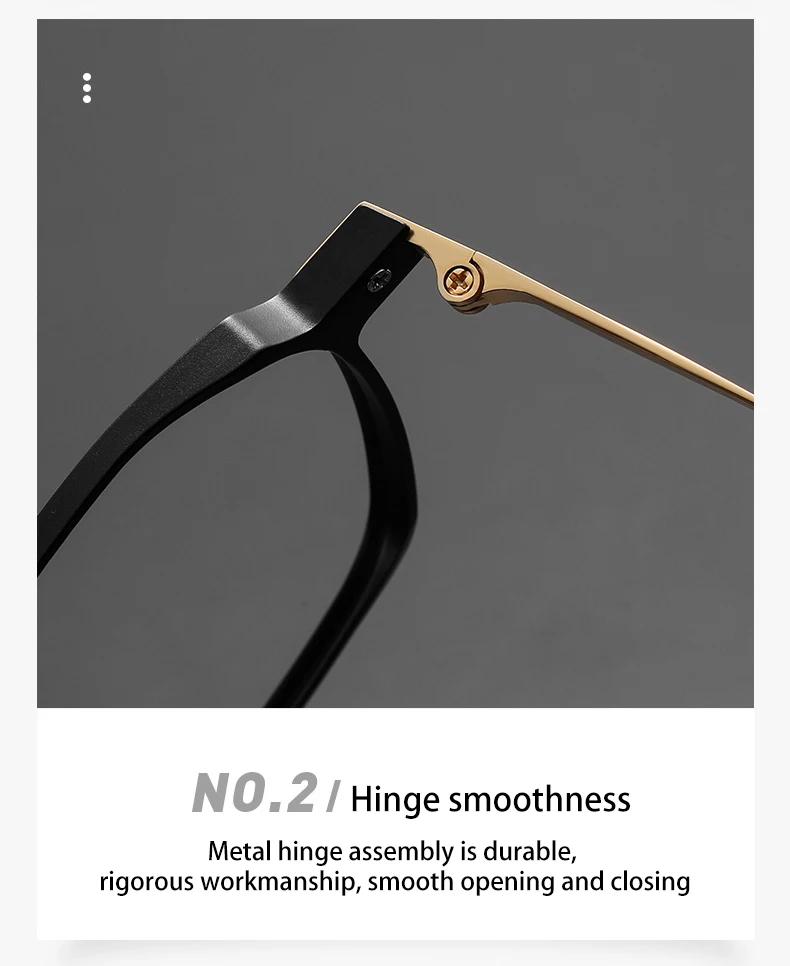 VICKY – lunettes d'ordinateur classiques Anti-lumière bleue pour hommes, jambes en aluminium et tita