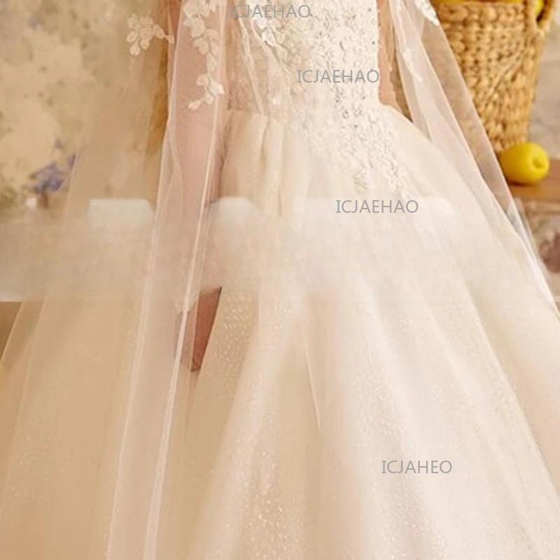 Nouvelle Robe de Cérémonie pour Enfants, Tenue Blanche de Performance pour Filles, Robe de Princesse