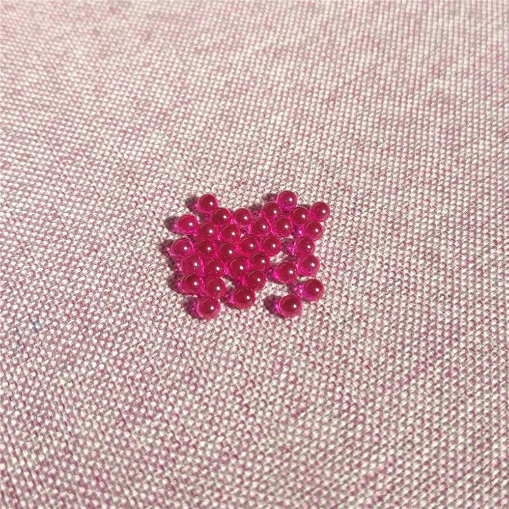 Boules de rubis de 3 mm de diamètre extérieur fabriquées à partir de pierre de pierres précieuses en