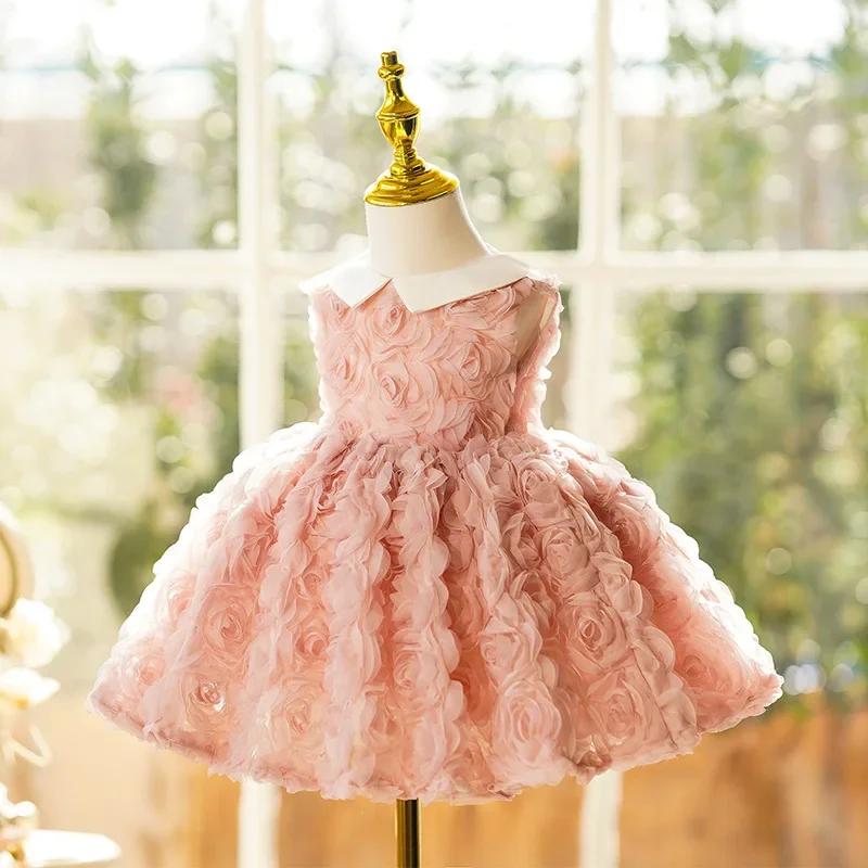 Robe de Soirée Anniversaire ICJAEHAO 2026 pour Enfants, Vêtements pour Filles, Robe de Demoiselle d'