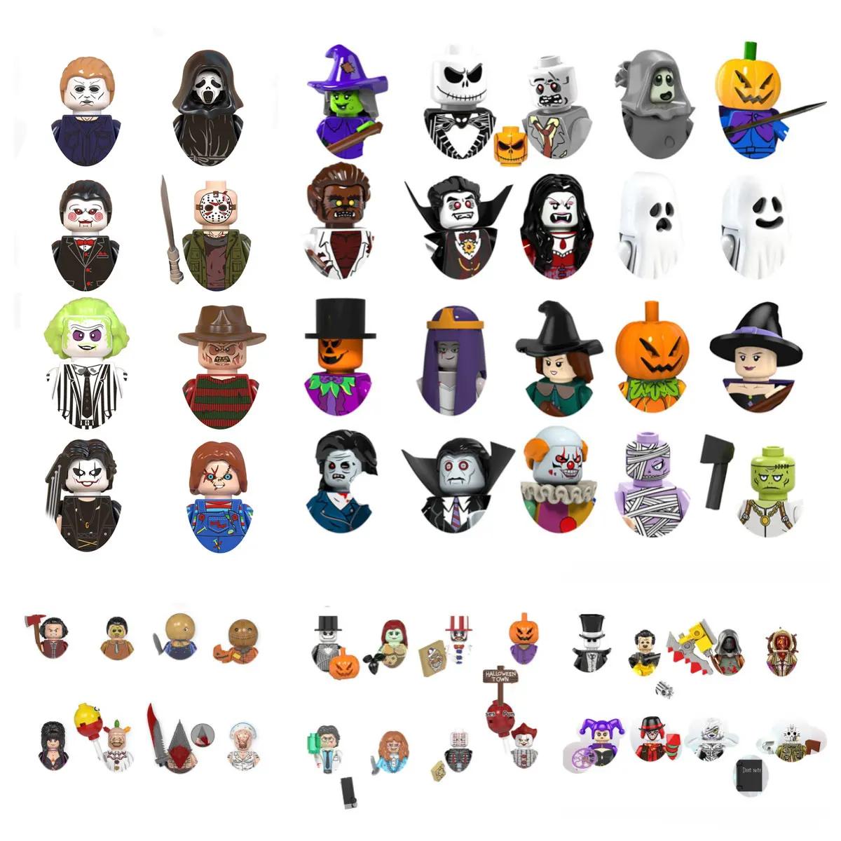 KF6173 blocs de construction de film d'horreur d'halloween WM6101 WM6102 TP083 mini figurines de jou