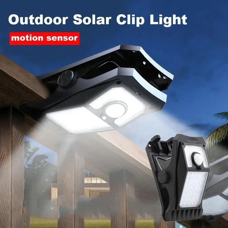 Lampe solaire LED d'extérieur à clipser avec détecteur de mouvement, étanche IP65, pour clôture, ter