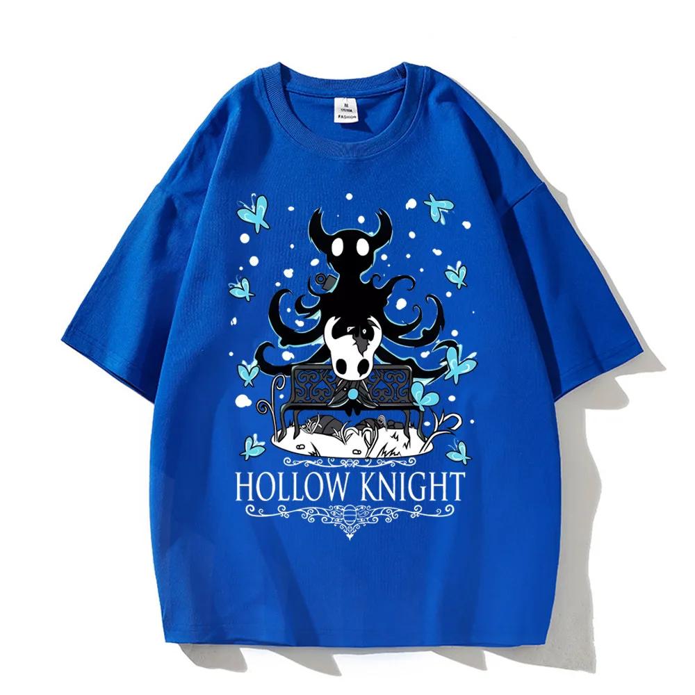 T-shirt Hollow Knight en coton pour hommes, de haute qualité, culture pop, punk, t-shirt numérique,