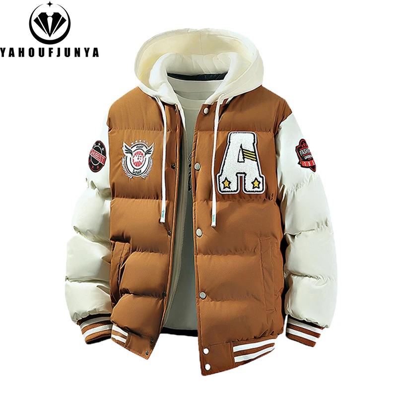 2025 nouveau hiver hommes en plein air coupe-vent chaud voyage veste hommes automne à capuche décont