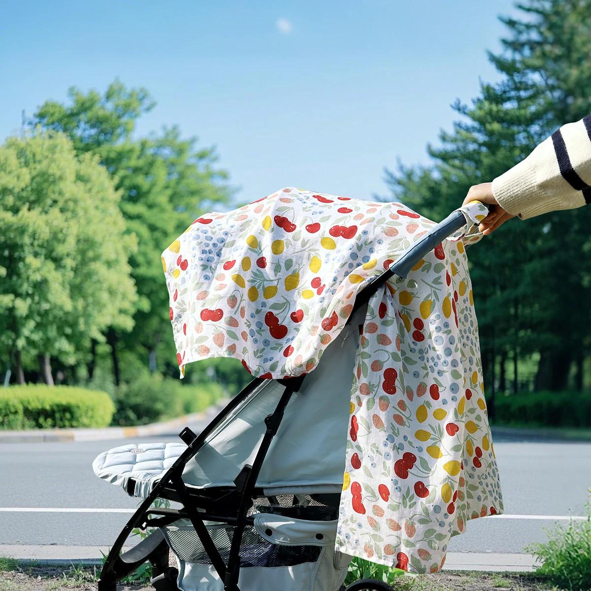 Couverture de siège de voiture pour bébé, 1 pièce, pare-soleil respirant, panier de sécurité, capuch