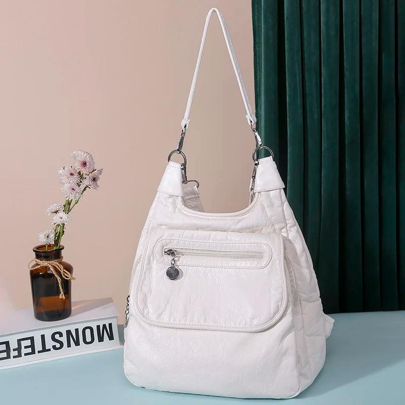 Sacs multifonctions sacs à main de haute qualité Bookbag sacs d'école en cuir souple pour adolescent
