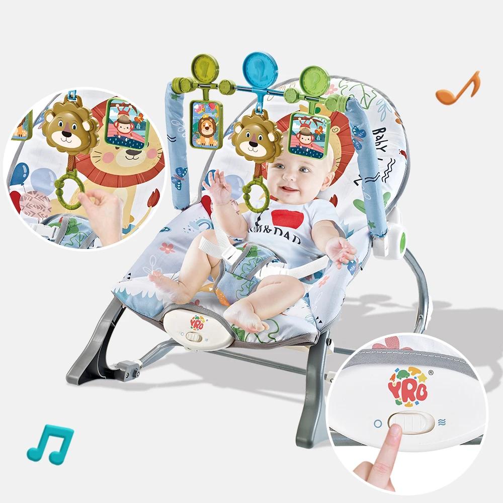 Berceau à bascule électrique pour bébé de 0 à 2 ans, jouets multifonctionnels avec Vibration musical