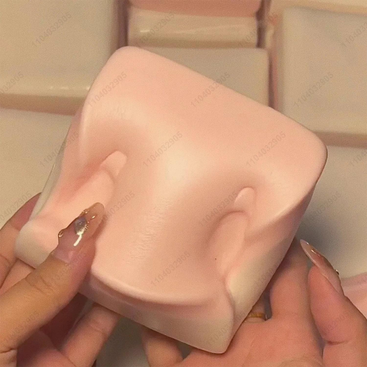 Gâteau de riz collant Double face Squishy rose gâteau de riz à montée lente Squishy gâteau à rebond