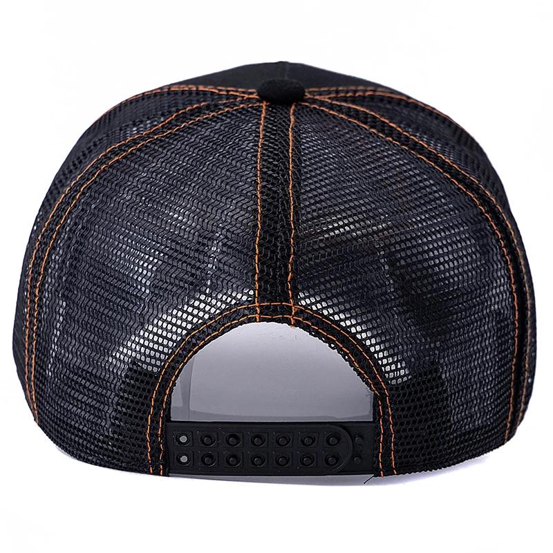 Casquette de pêche d'été unisexe, chapeau de camionneur en maille respirante pour hommes et femmes,