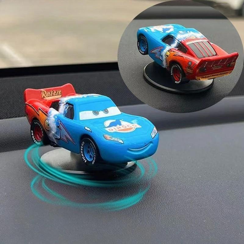 Voitures de dessin animé Cars 3 Lightning McQueen Décoration rotative pour tableau de bord de voitur