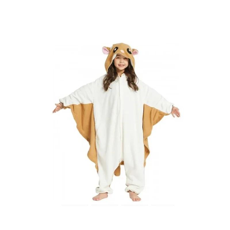 Enfants drôle dessin animé Cosplay Onesie bébé Animal Halloween Pyjamas garçons filles mignon écureu