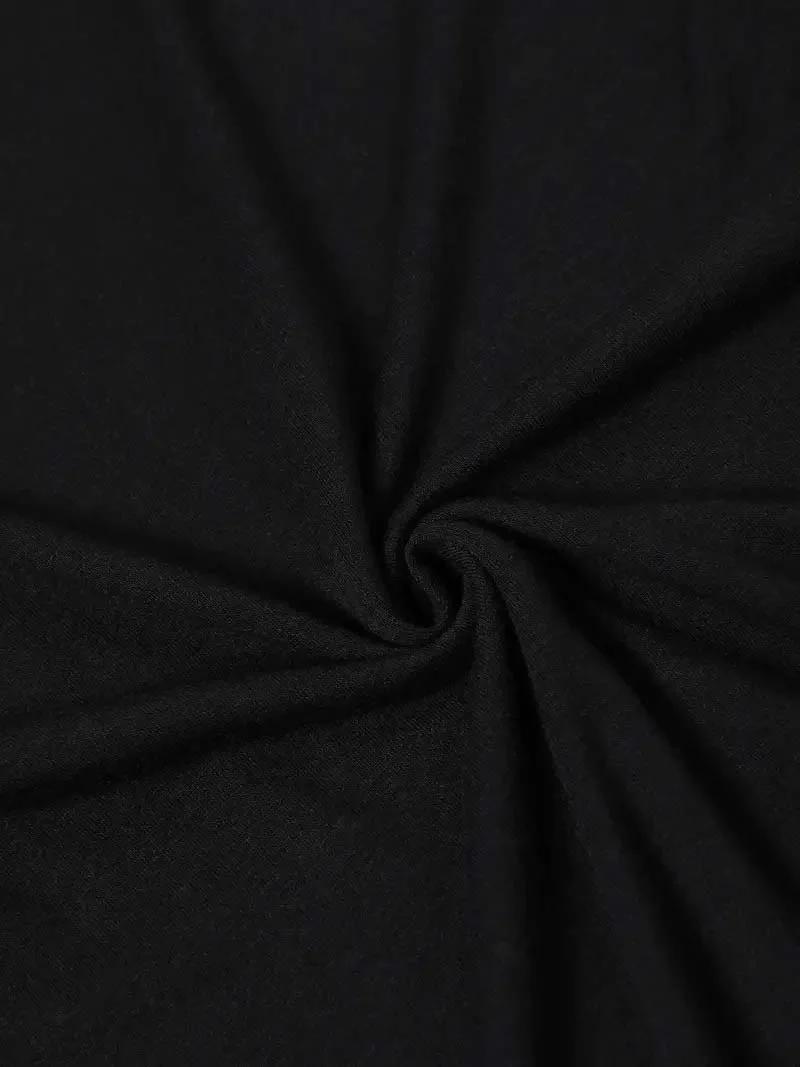 T-shirt classique tendance à col rond et manches courtes, imprimé demi-tête de mort et fleurs, pour