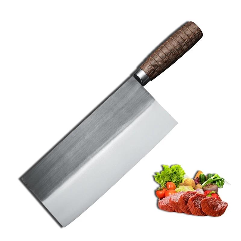 Couteau à trancher chinois forgé à la main, couperet de cuisine, couteau de boucher, viande, légumes