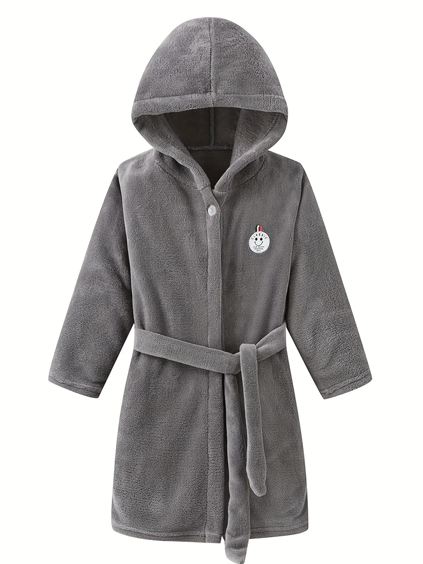 Cape pyjama velours corail bébé fille automne hiver - Chemise nuit garçon flanelle douce chaleur