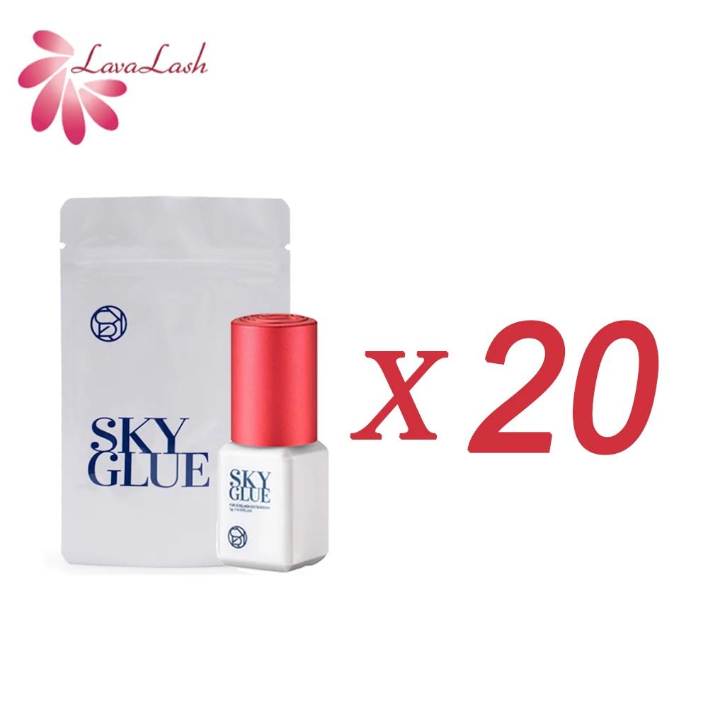 Extensions de cils coréennes originales, colle Sky avec capuchon rouge, temps de séchage de 1 à 2 se