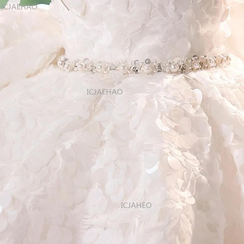 Robe de demoiselle d'honneur 2026 pour filles, tenue de soirée pour enfants, costume de princesse fo