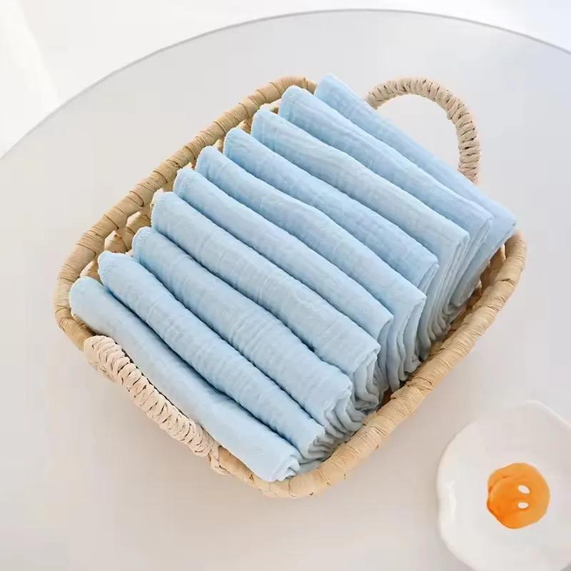 Couches pour bébé 100% coton, 10 pièce/paquet, housse en tissu lavable et réutilisable pour nouveau-