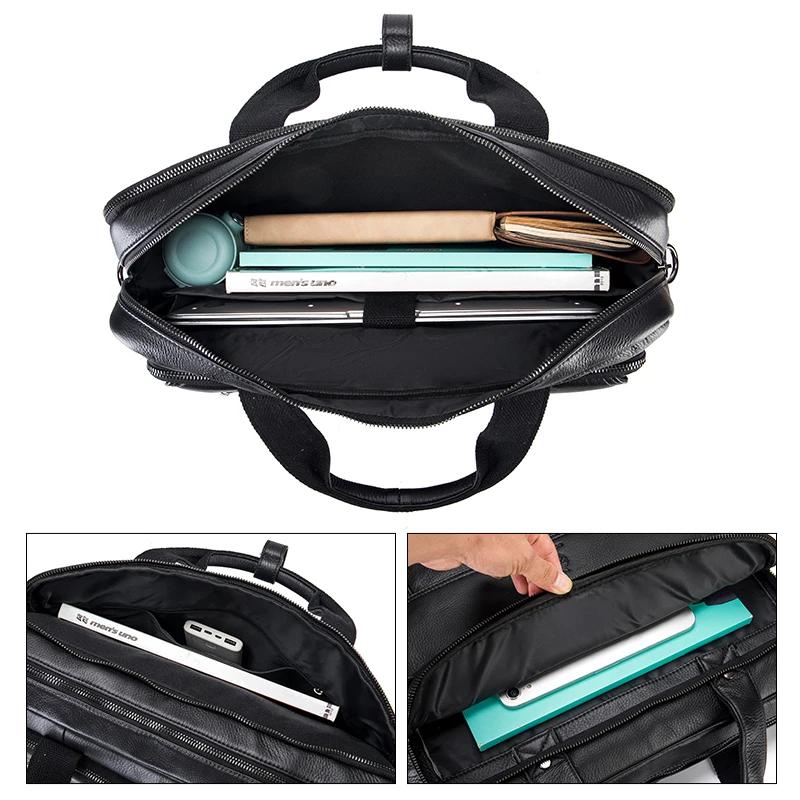 SCHLATUM porte-documents en cuir véritable dur pour hommes 16 pouces bureau affaires ordinateur sac