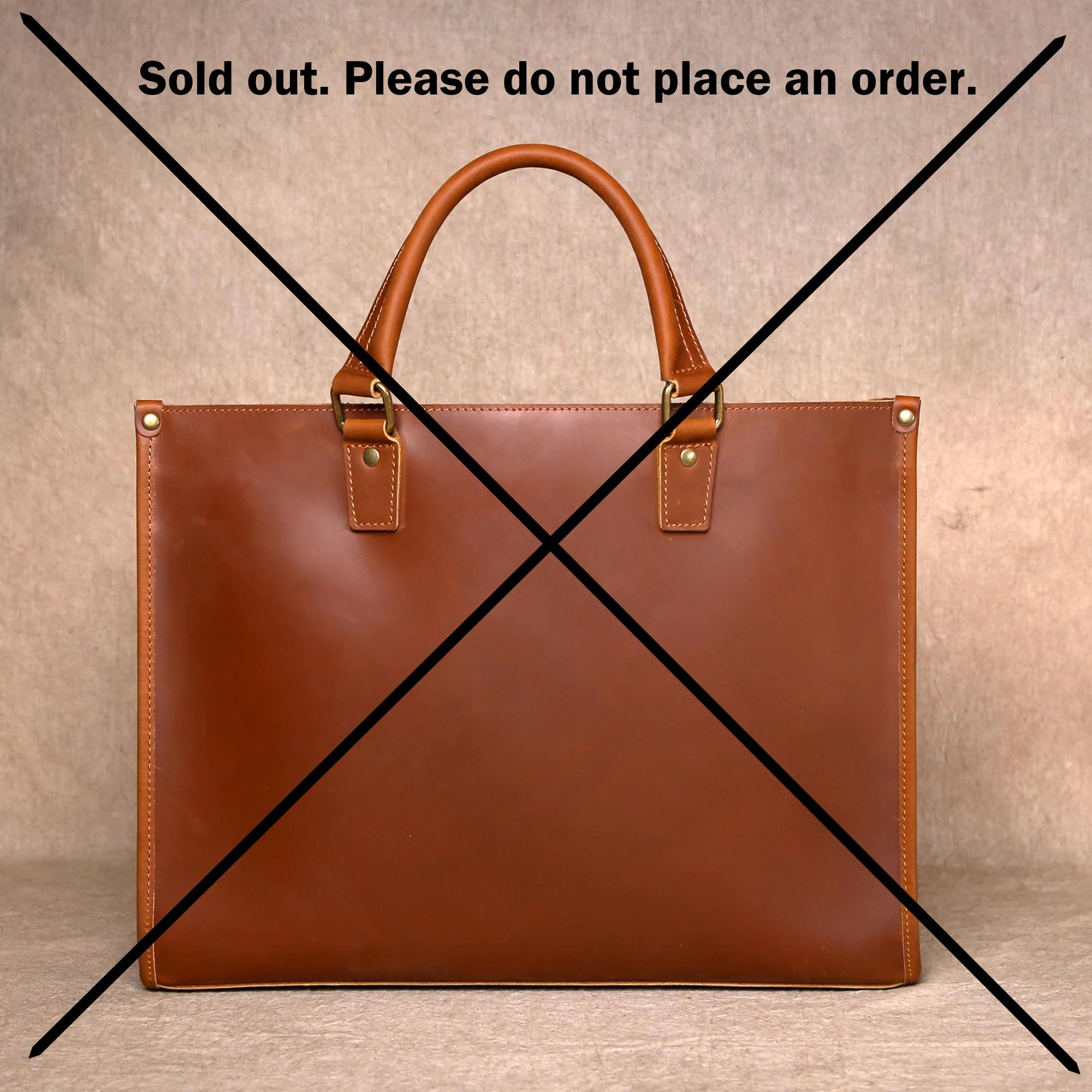 Baotou – sac à main en cuir pour hommes, Ultra-simple, de haute qualité, avec couche en cuir de vach