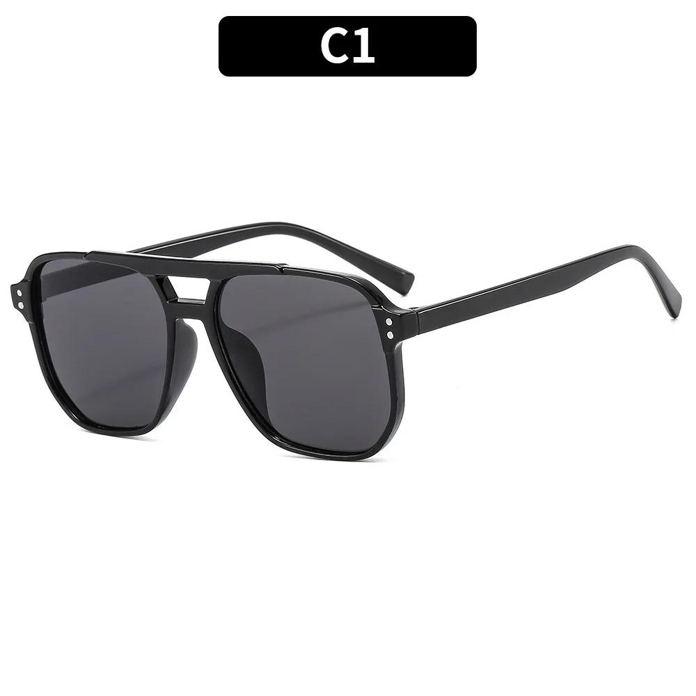 Lunettes de soleil à monture carrée Punk, Anti-UV, pour conducteur de voyage, rétro, Protection des