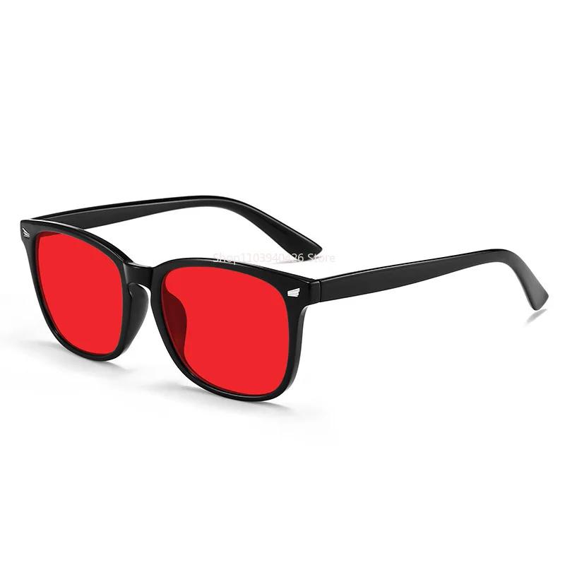 Lunettes de sommeil pour hommes, verres à lumière bleue bloquant la lentille rouge pour les jeux sur