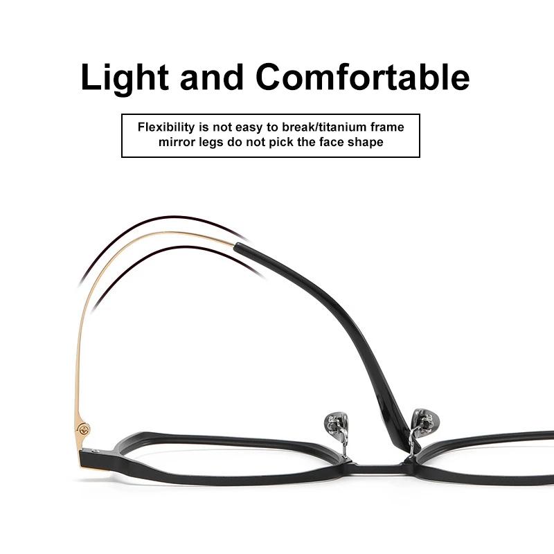 VICKY – lunettes d'ordinateur classiques Anti-lumière bleue pour hommes, jambes en aluminium et tita