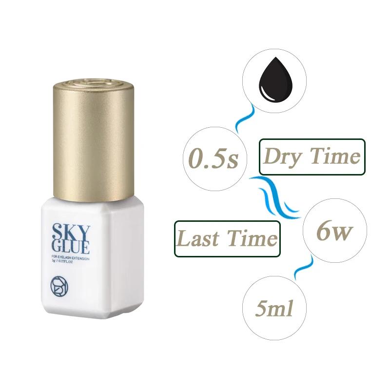 Colle à cils Sky Glue NEW 0.5s, originale de Corée, la plus rapide à sécher, 5ml, tenue 6 semaines,