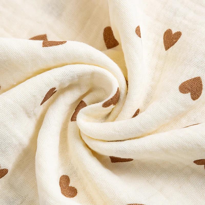 Ins – couverture d'emmaillotage en mousseline pour bébé, 2 couches de coton, pour nouveau-né, servie