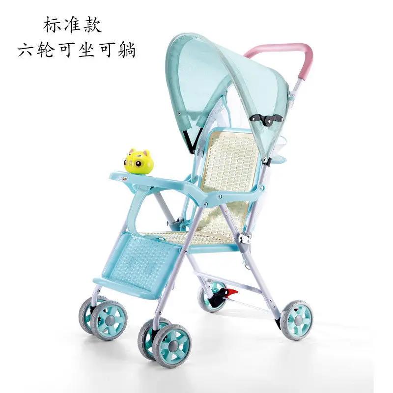 Poussette bébé légère et pliable, adaptée à s'asseoir couché, facile, compacte, Portable pour les en