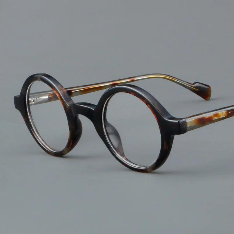 Monture de lunettes ronde rétro pour hommes et femmes, cadre de lunettes de planche, ultra léger, à
