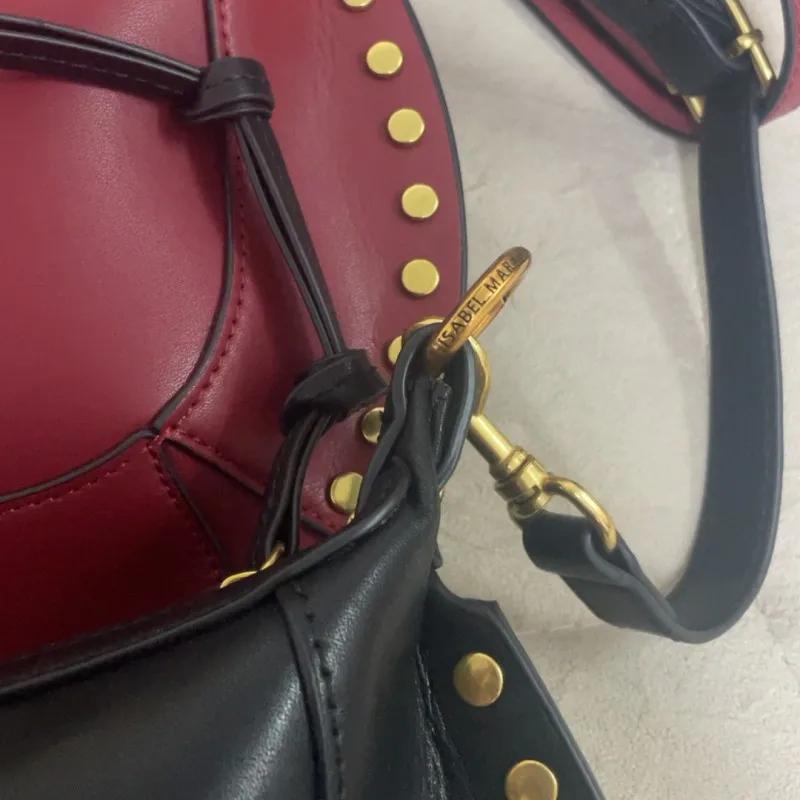 Nouveau sac lune tendance, rivets classiques, mode féminine, rétro, sac à bandoulière, sac à main, s