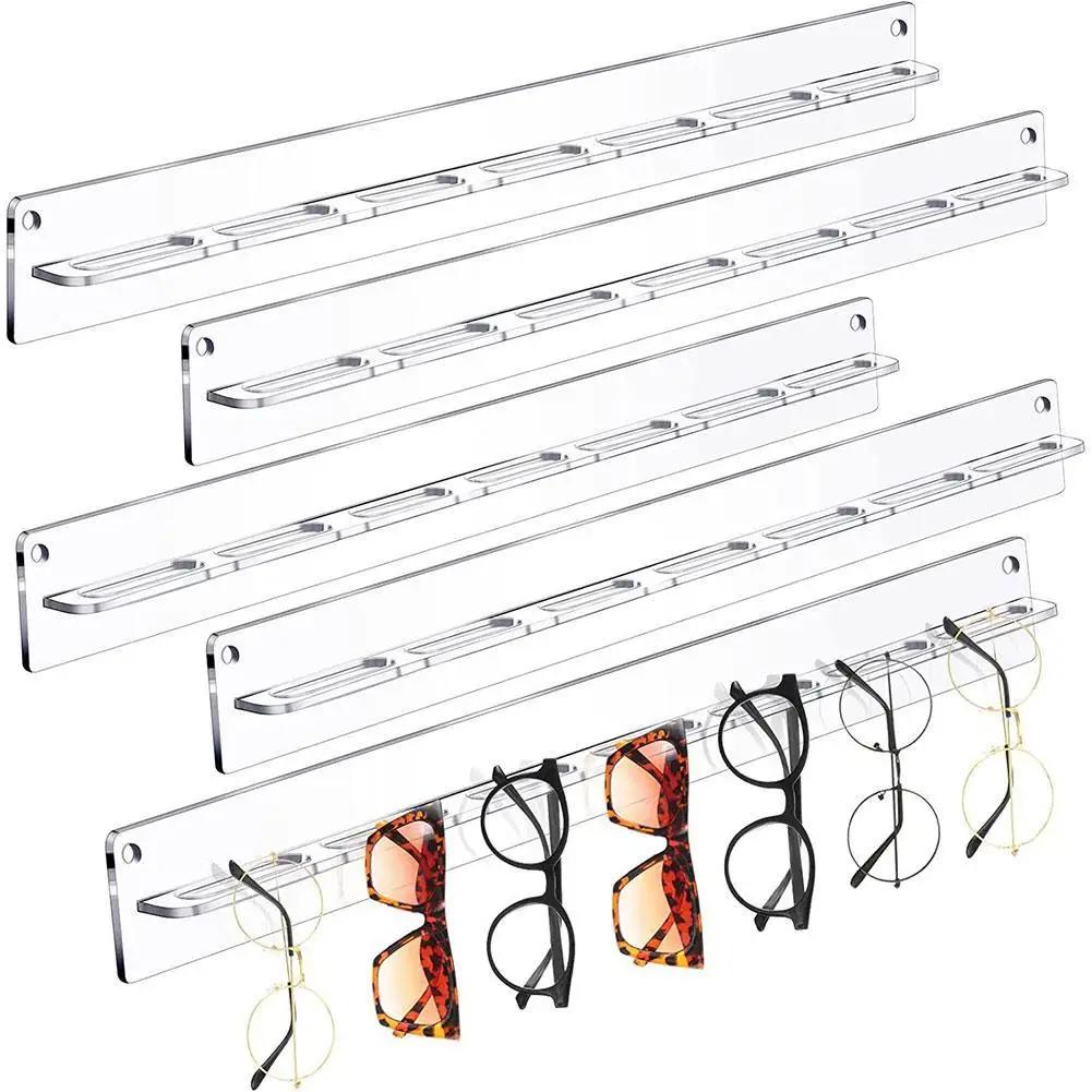 Support de rangement de lunettes en acrylique, support mural pour lunettes, présentoir monté sur le