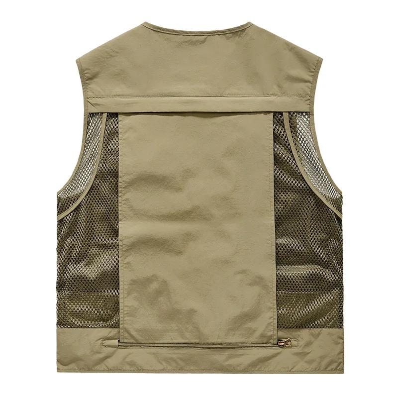 Nouvelle mode – Gilet respirant en maille pour homme, idéal pour la pêche, la photographie et les ac