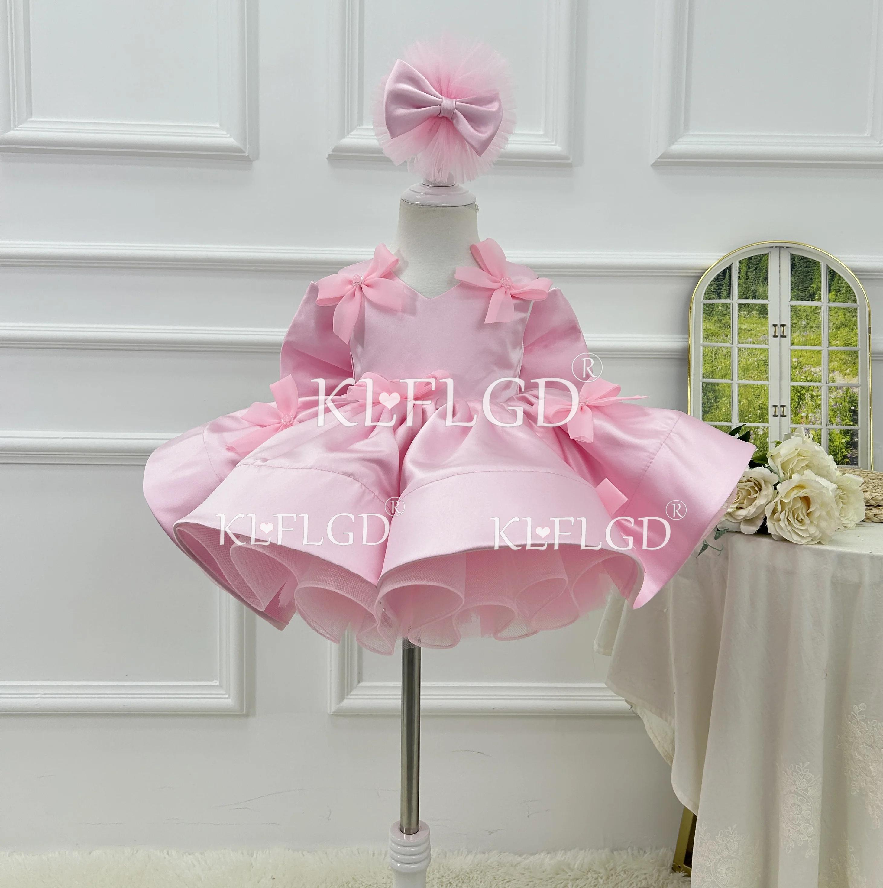 KLFLGT – robe de fête d'anniversaire pour bébé fille, tenue de concours élégante, formelle, de noël,
