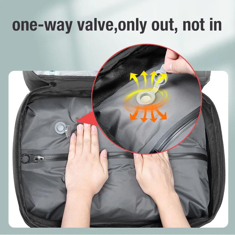 Voyage hommes sac à dos pour ordinateur portable étendu compression sous vide randonnée sac à dos US