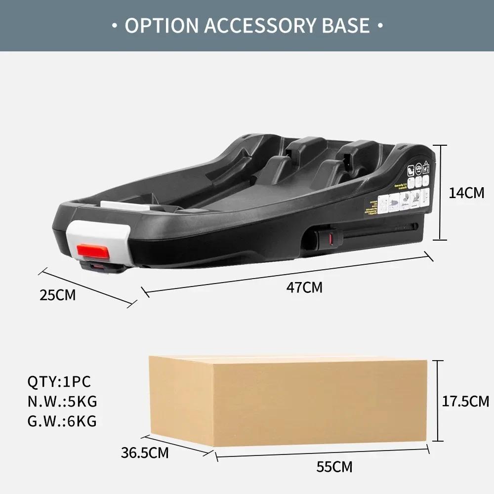 Poussette bébé 4-en-1 expédiée depuis l'UE avec base ISOFIX, siège auto enfant et poussette nouveau-