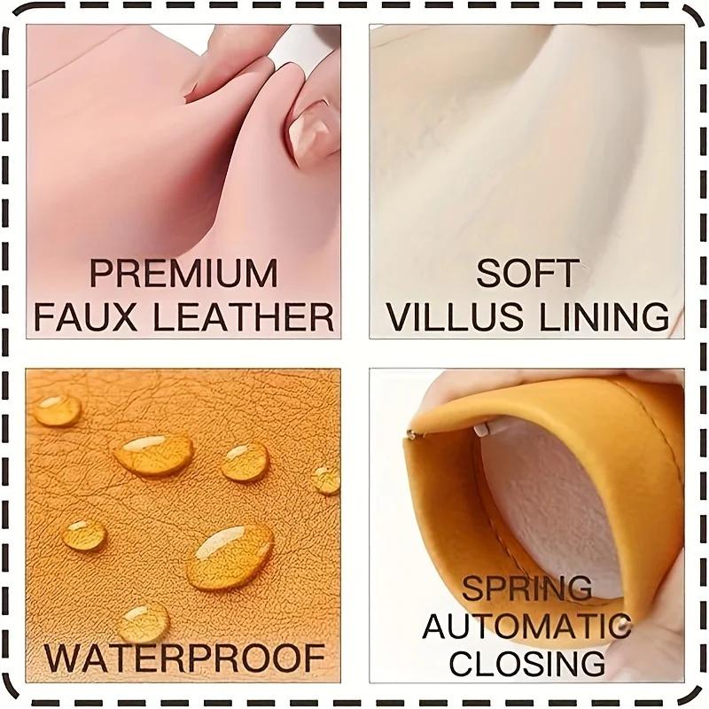Étui à lunettes de soleil en cuir PU, fermeture automatique, sac de rangement pour lunettes, housse