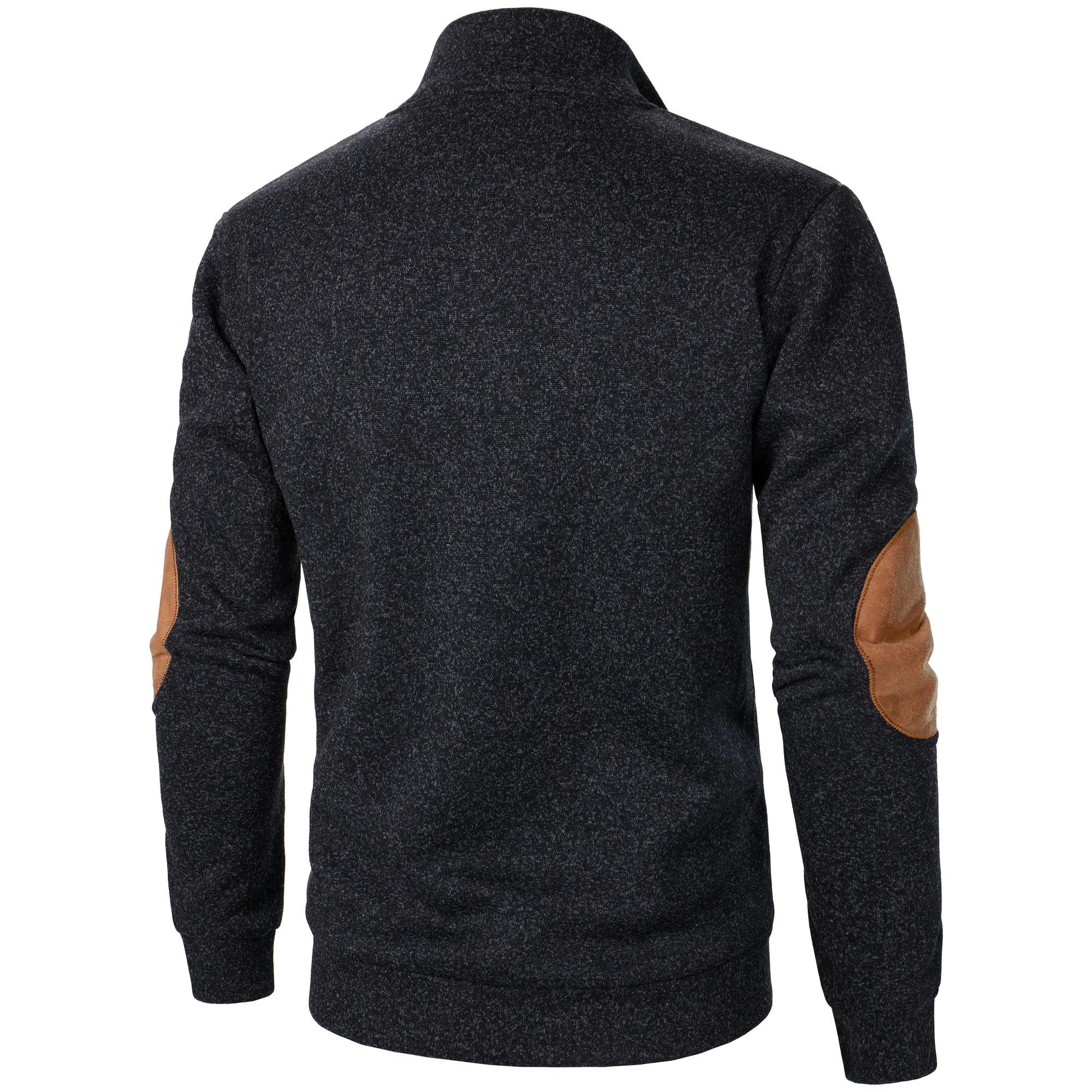 Pull tricoté décontracté à manches longues et col montant pour homme, automne et hiver