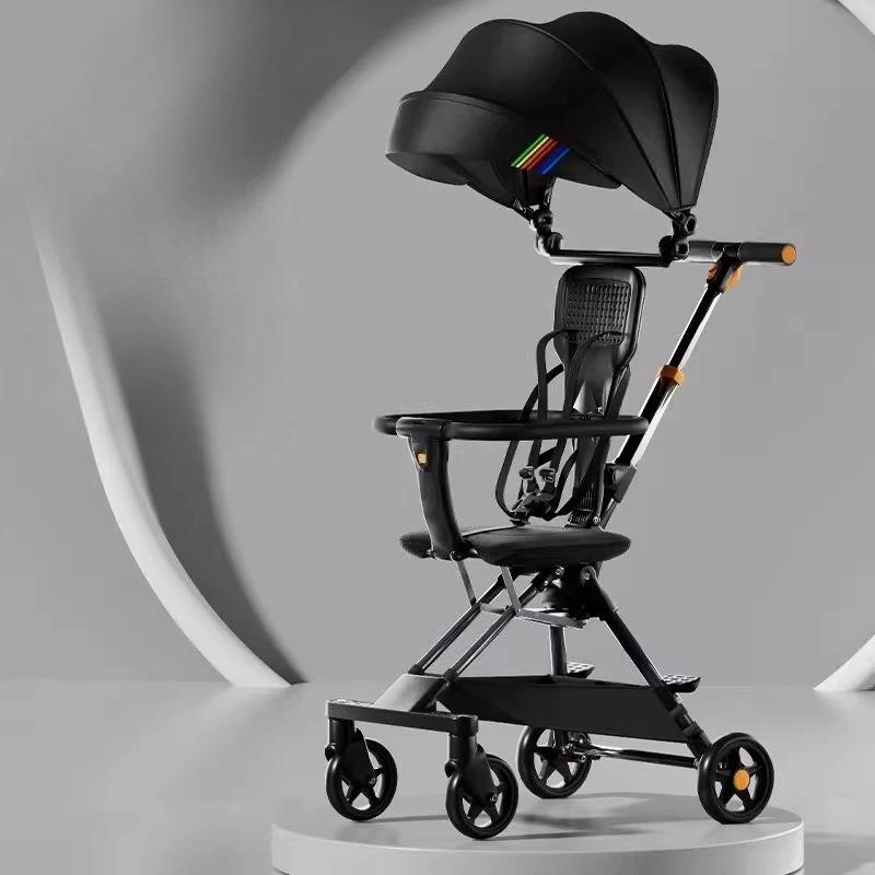 Nouvelle voiture de marche de poussette pour enfants, poussettes légères chariot pliant pour enfants