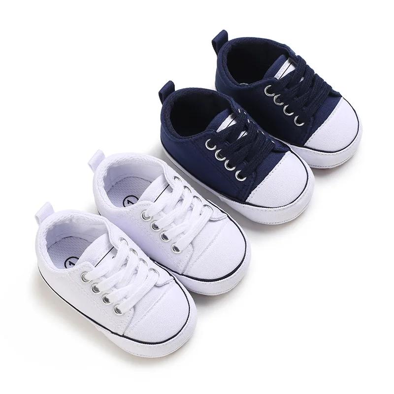 MRovior-Baskets en Toile pour Bébé Garçon et Fille de 0 à 18 Mois, Chaussures Confortables, Souples,