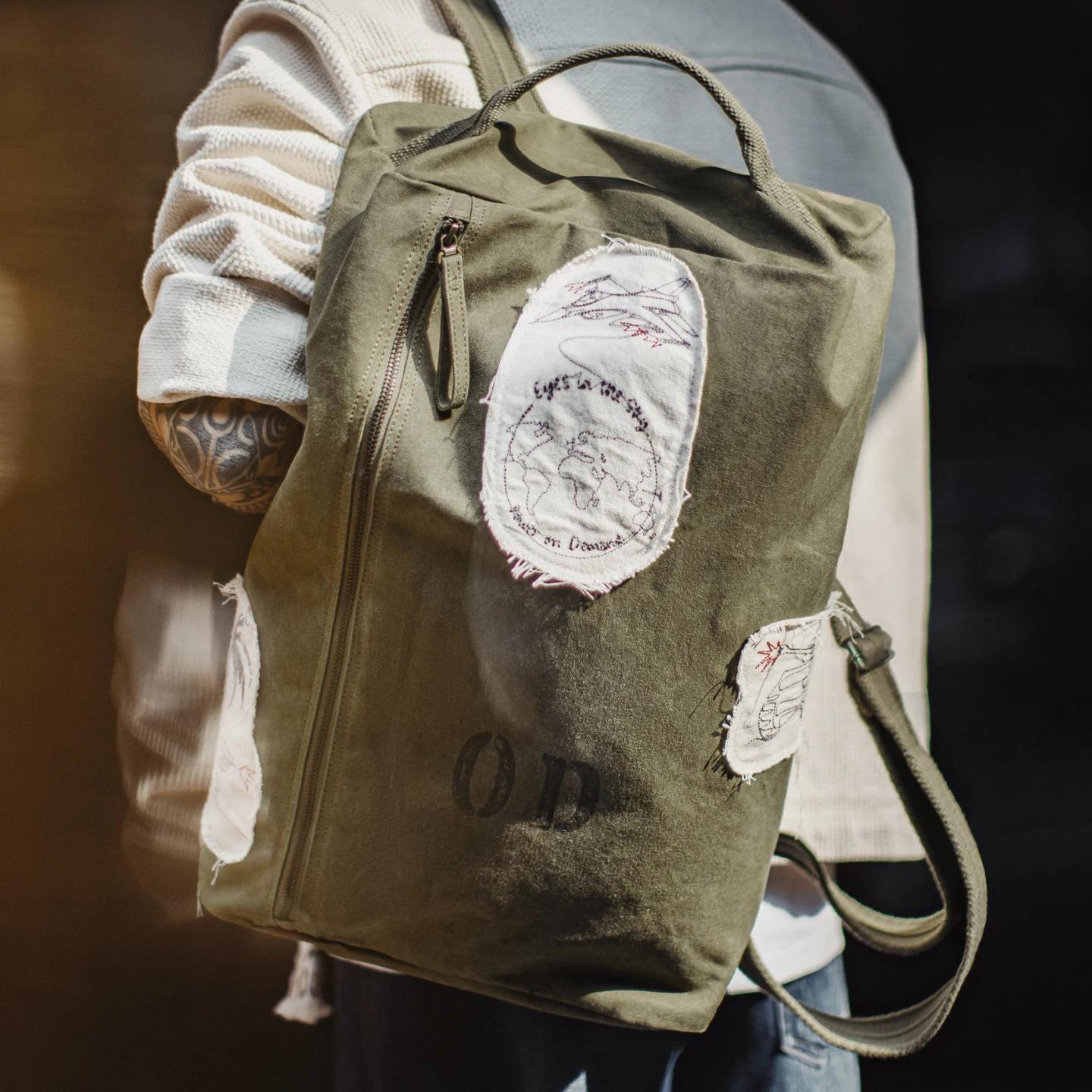 Maden Sac à dos tactique vintage pour hommes, grande capacité, sac à dos pour ordinateur portable, s