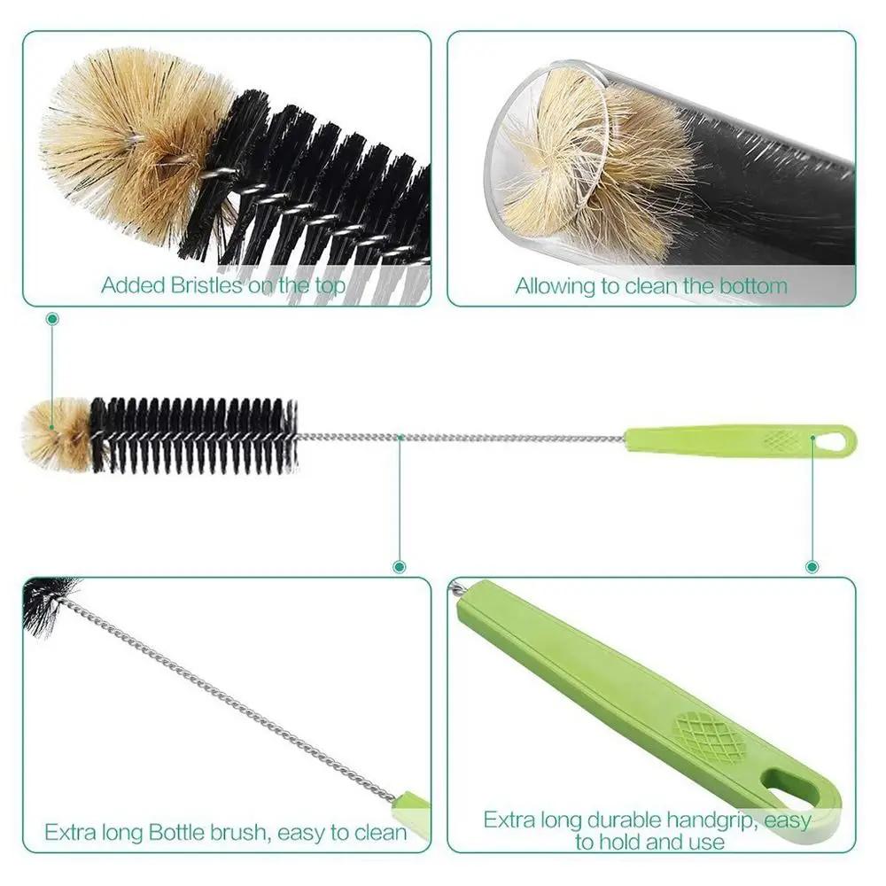 Brosse à bouteille de lait pratique et utile, nettoyeur de verre de qualité alimentaire, brosse à li