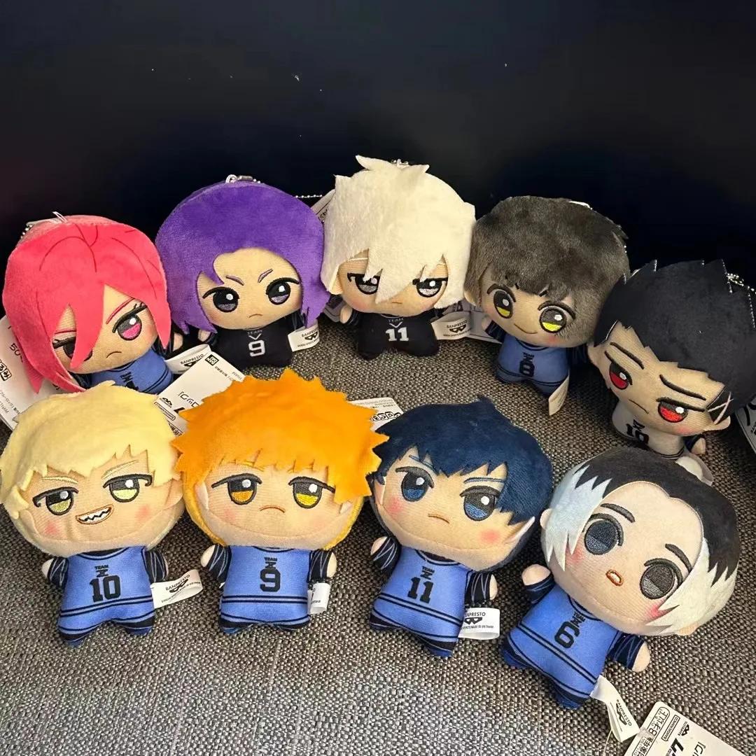 Mini poupée en peluche à serrure bleue de 10cm, Seishiro Nagi Isagi Yoichi Chigiri Bachira Meguru, p