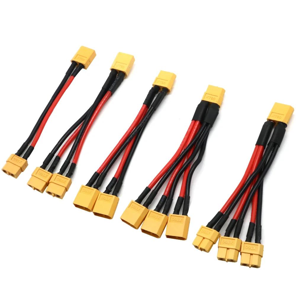 Connecteur de batterie parallèle XT60, câble mâle/femelle, double Extension, séparateur en Y/fil en