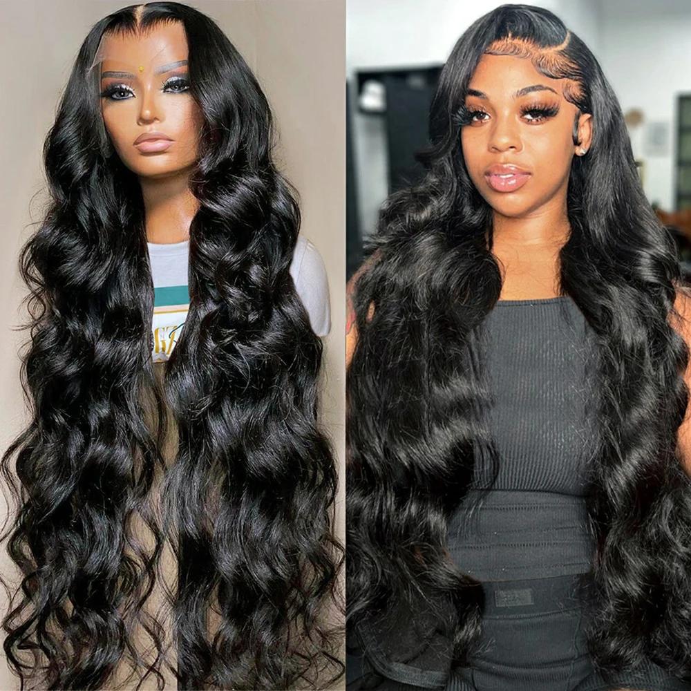 Surprise ! ! ! PRPromotion-Perruque brésilienne Body Wave pour femme, 13x4, 13x6, 360 Transparent La