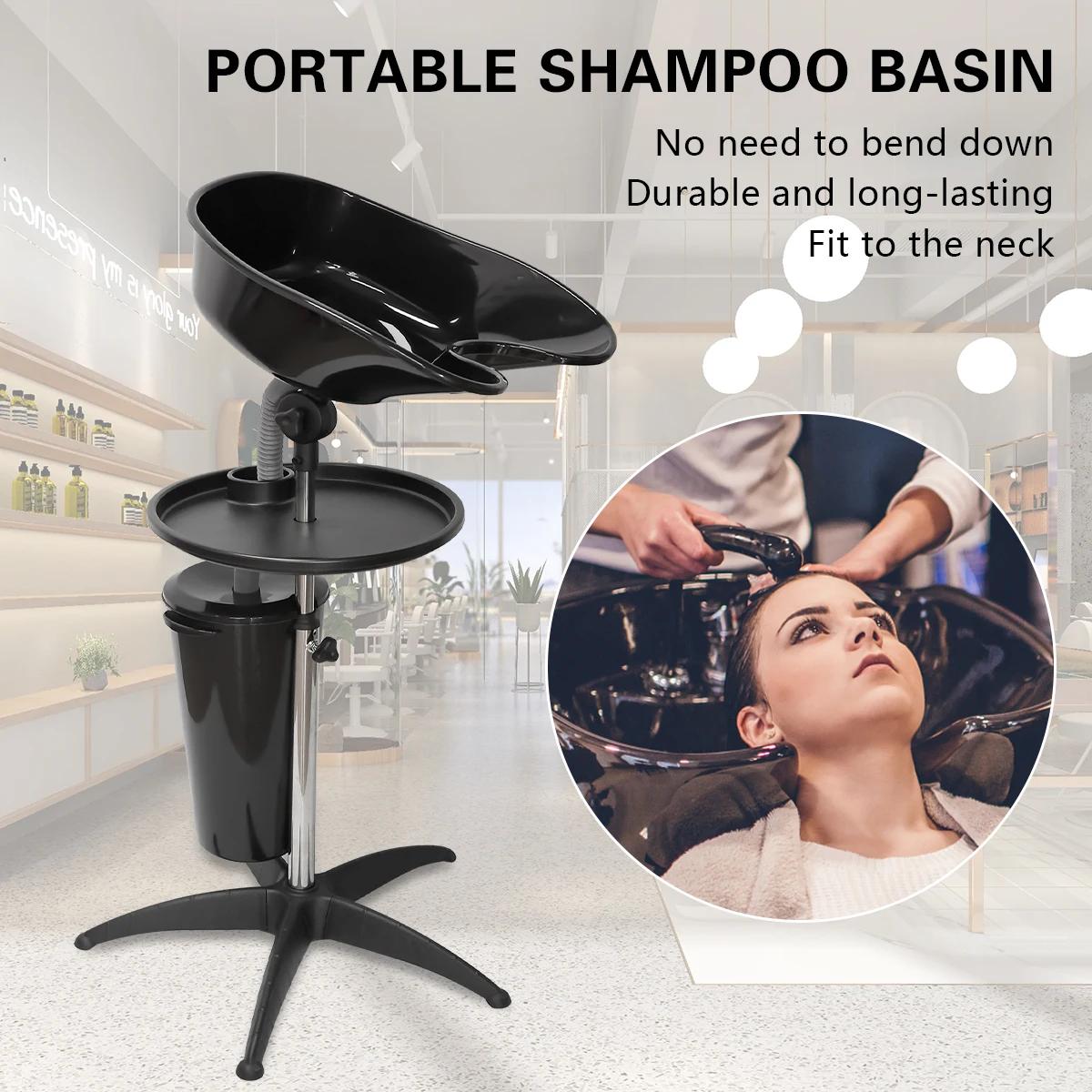 Filles à shampoing portable réglable recommandé, évier de coiffeur, bassin de lavage mobile pour che