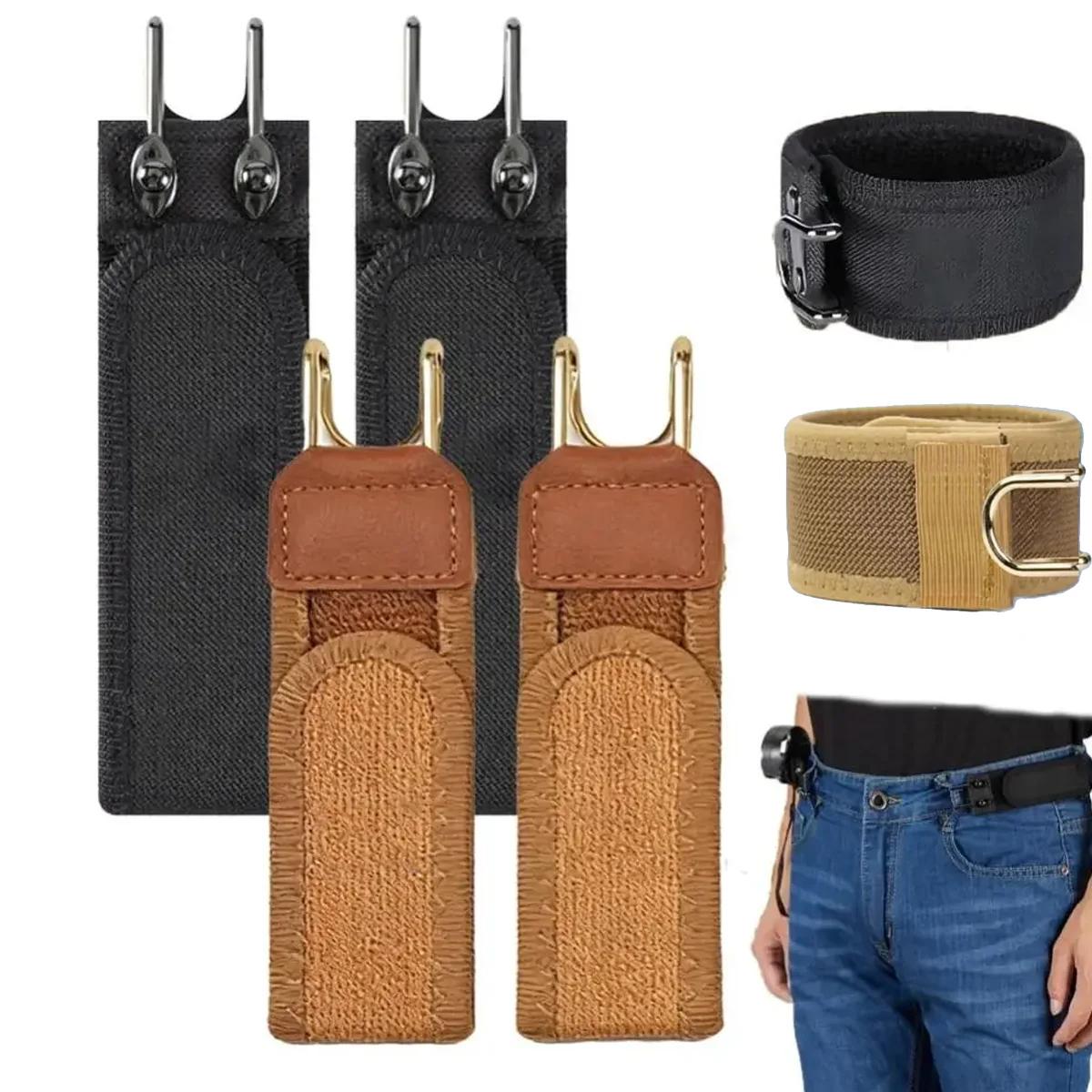 Ceinture élastique réglable en métal avec boucle invisible pour hommes et femmes, ceinture sans bouc