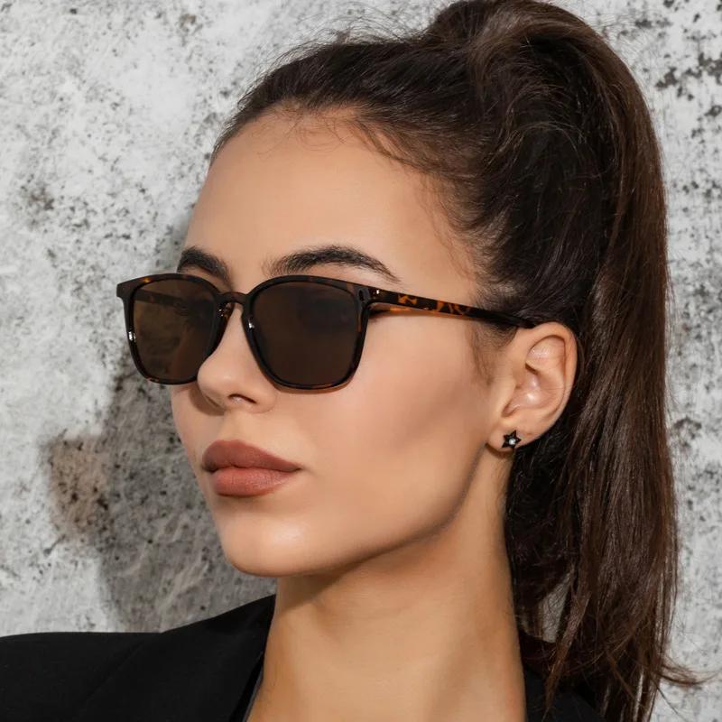 Lunettes de soleil carrées vintage tendance pour femmes, lunettes de soleil de marque de luxe, lunet